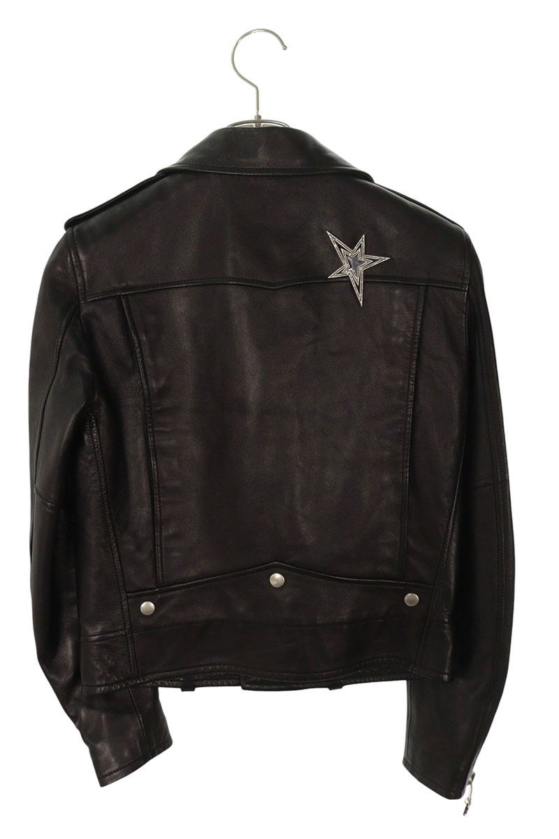 SAINT LAURENT PARIS YSL Studded Leather Jacket Size F38