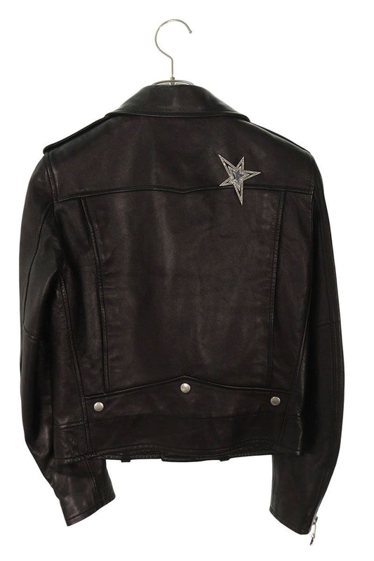 SAINT LAURENT PARIS YSL Studded Leather Jacket Size F38