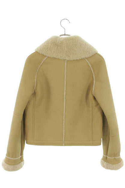 LOEWE 15AW Shearling Mouton Jacket Beige Size 34