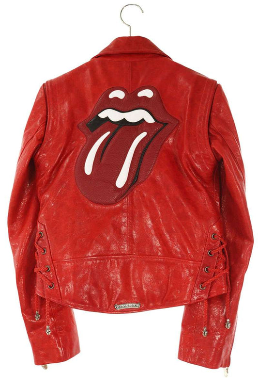 Chrome Hearts JJ Dean Lip & Tongue Leather Jacket Size S