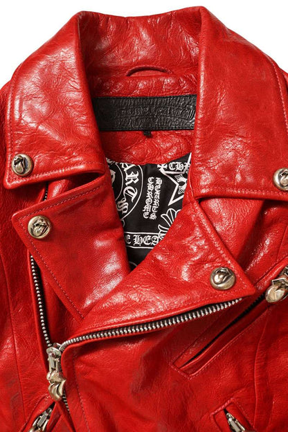Chrome Hearts JJ Dean Lip & Tongue Leather Jacket Size S