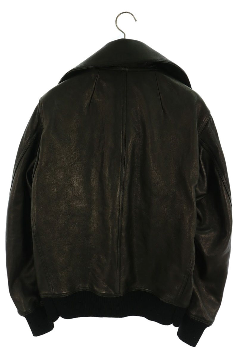 Rick Owens Dracula Collar Flight Jacket Black Size 40