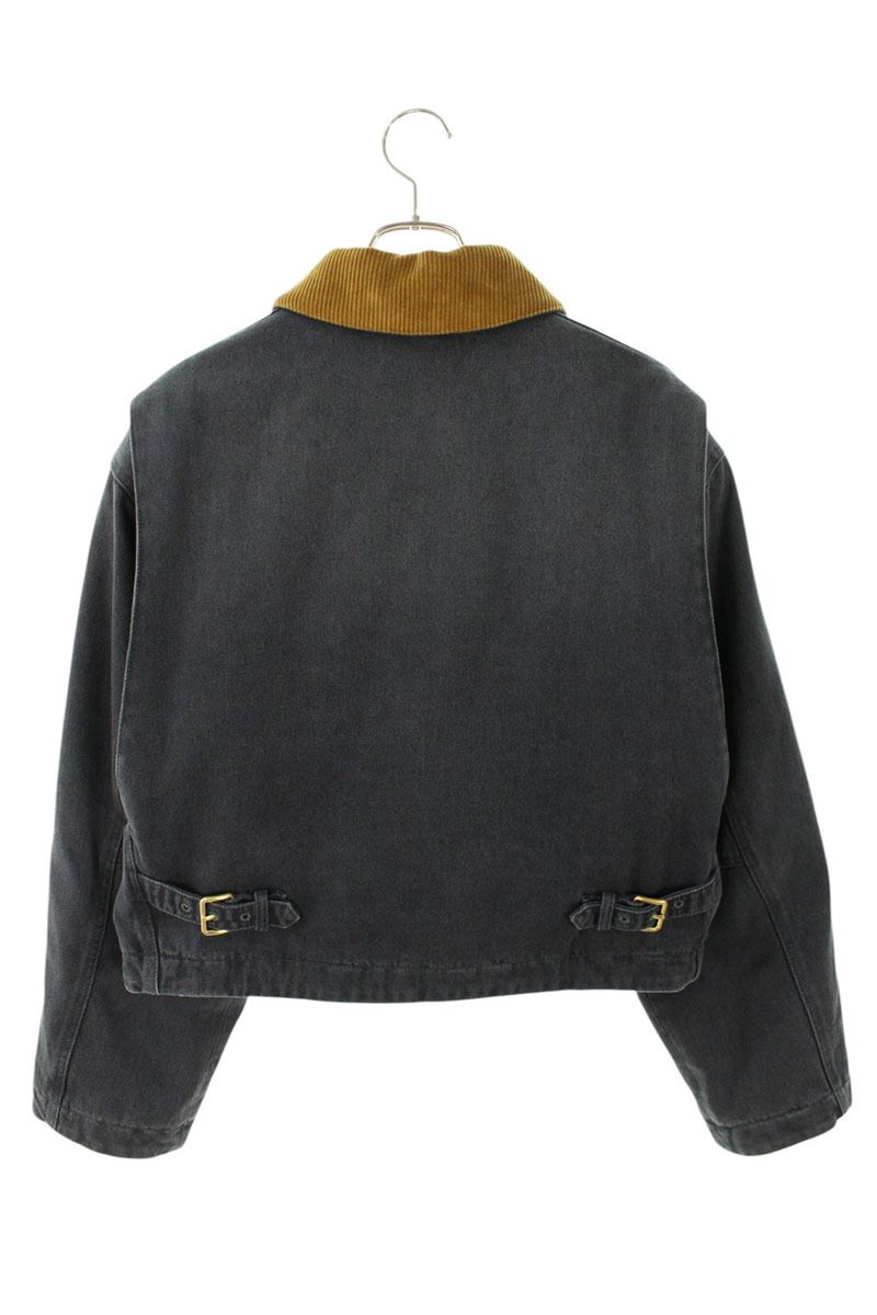 miumiu Logo Patch Work Dark Gray/Brown Size 38