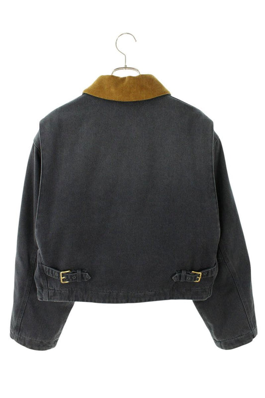 miumiu Logo Patch Work Dark Gray/Brown Size 38