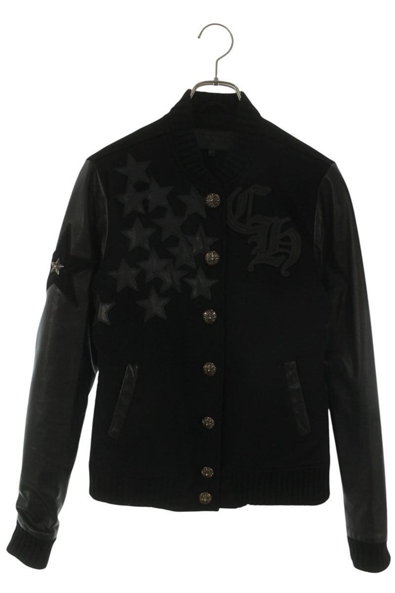 Chrome Hearts CH Star Leather Patch Sleeve Jacket Size M