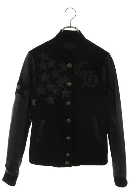 Chrome Hearts CH Star Leather Patch Sleeve Jacket Size M