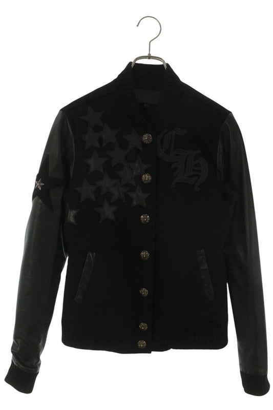 Chrome Hearts CH Star Leather Patch Sleeve Jacket Size M