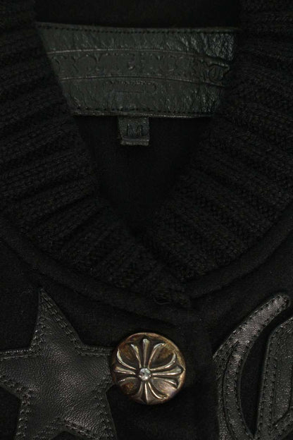 Chrome Hearts CH Star Leather Patch Sleeve Jacket Size M