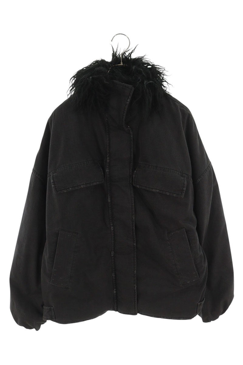 ACNE STUDIOS Black Coated Patch Jacket Size 32