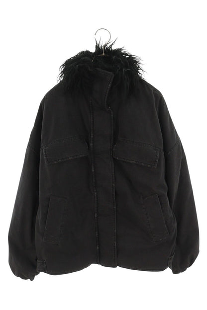 ACNE STUDIOS Black Coated Patch Jacket Size 32
