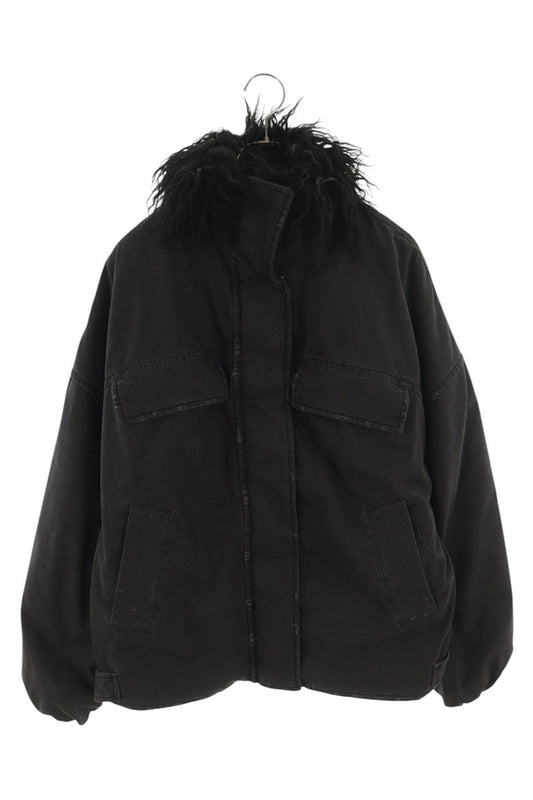 ACNE STUDIOS Black Coated Patch Jacket Size 32