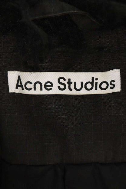 ACNE STUDIOS Black Coated Patch Jacket Size 32