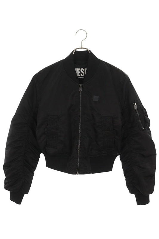 DIESEL Black Nylon Zip-Up Flight Jacket Size XS