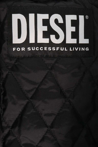 DIESEL Black Nylon Zip-Up Flight Jacket Size XS