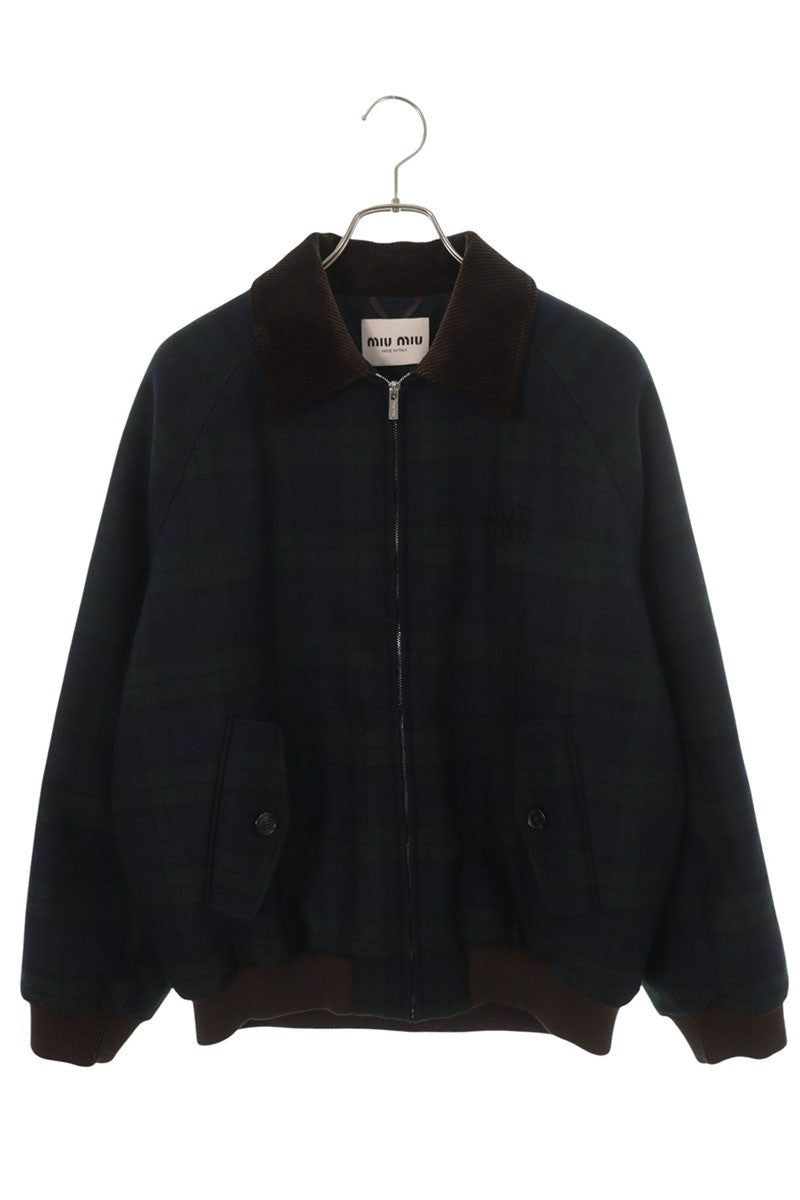 miumiu Multi Wool Corduroy Twill Jacket Size 38