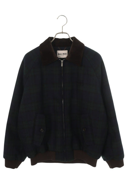 miumiu Multi Wool Corduroy Twill Jacket Size 38