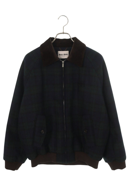 miumiu Multi Wool Corduroy Twill Jacket Size 38