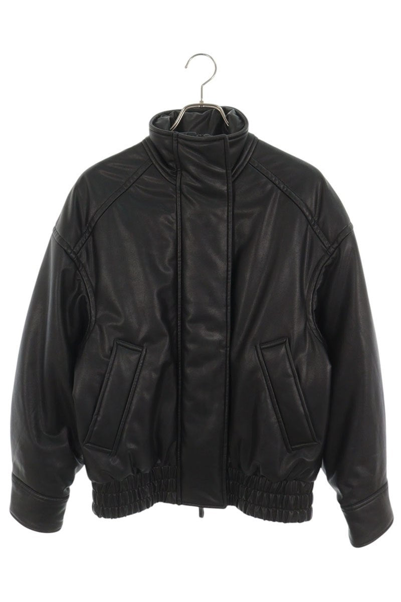 ACNE STUDIOS 24AW Black Faux Bomber Jacket Size 32