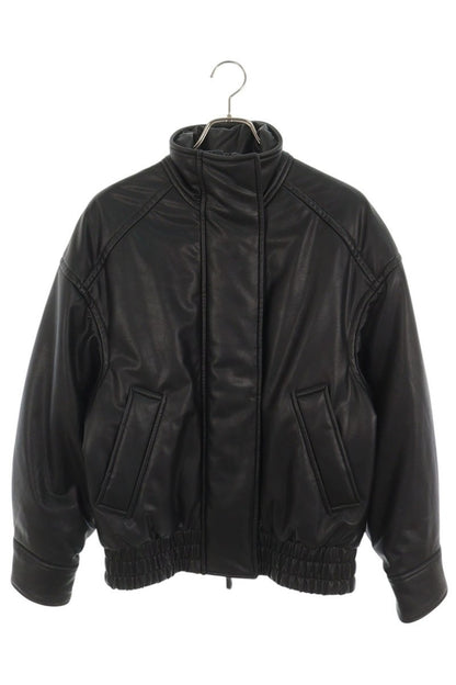 ACNE STUDIOS 24AW Black Faux Bomber Jacket Size 32