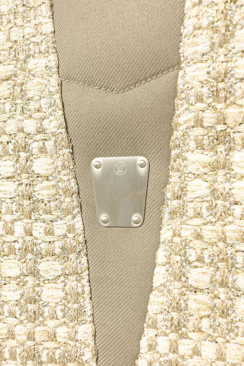 Louis Vuitton 23SS Leather Collar Blouson Off-White Size 36