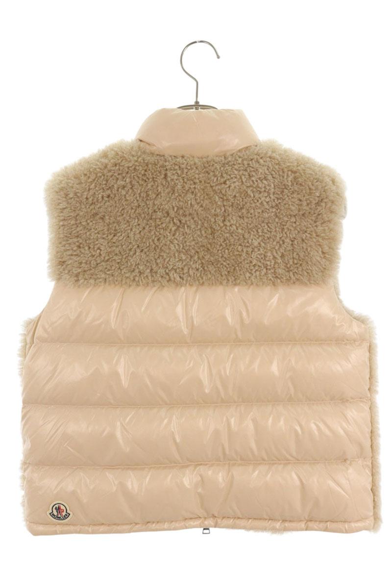 MONCLER Beige PLANEZE GILET Teddy Down Vest Size 1