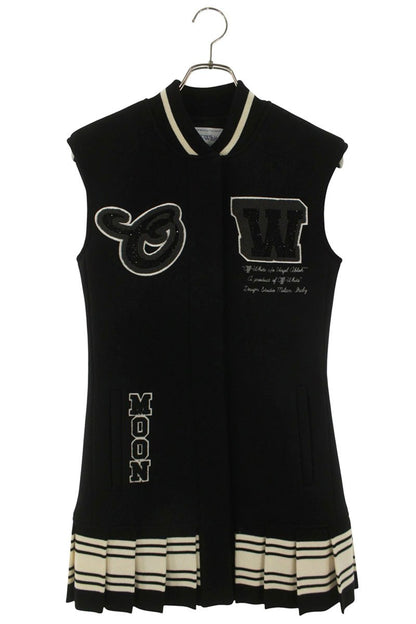 Off-White Black White Crystal Varsity Jacket Size 38