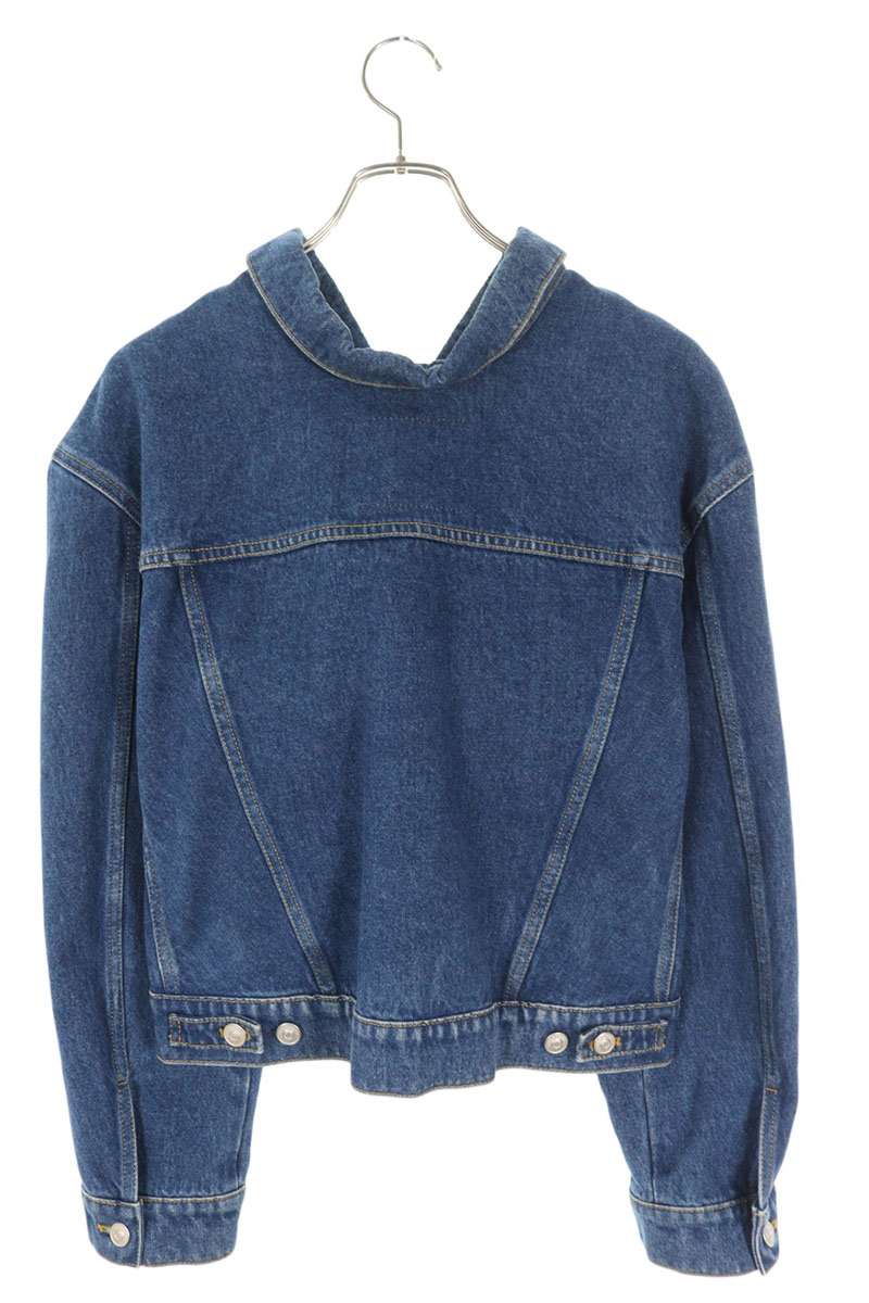 Balenciaga Blue Cotton Swing Denim Jacket Size 34