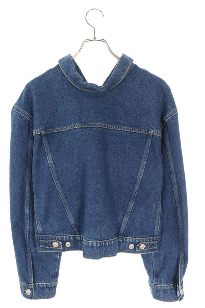 Balenciaga Blue Cotton Swing Denim Jacket Size 34