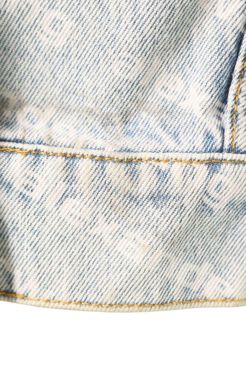 Alexander Wang Logo All-Over Print Denim Jacket Size XS