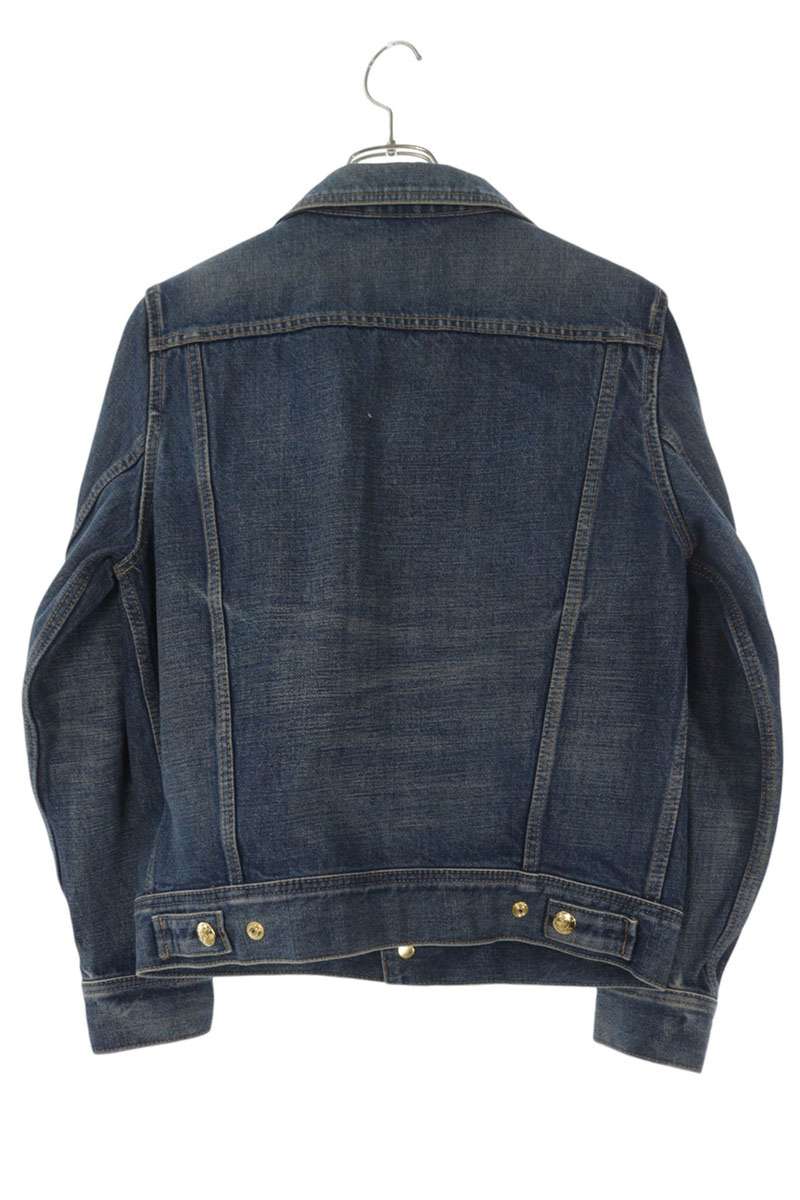 Celine Triomphe Washed Indigo Denim Jacket Size M
