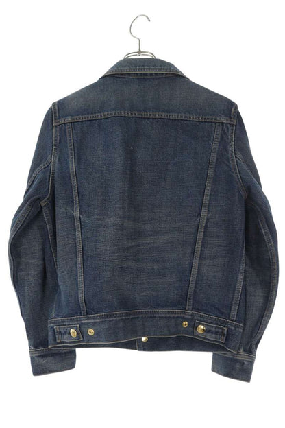 Celine Triomphe Washed Indigo Denim Jacket Size M