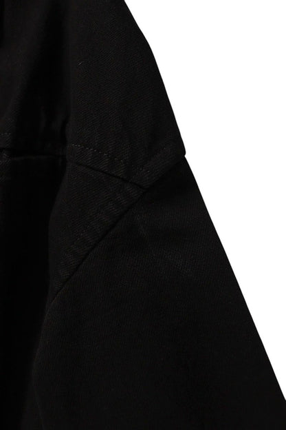 Limi Feu Black Slit Denim Cotton Jacket Size S