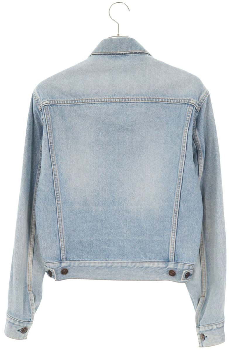 Balenciaga Reconstructed Washed Indigo Denim Jacket Size 34