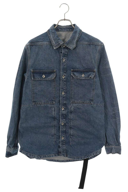 Rick Owens DRKSHDW Blue Cotton Outer Denim Jacket Size M