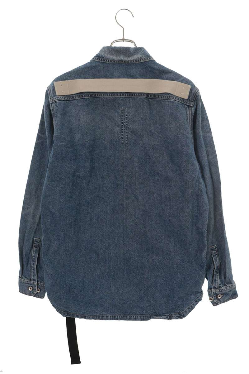 Rick Owens DRKSHDW Blue Cotton Outer Denim Jacket Size M