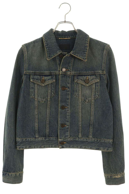 Saint Laurent Paris Washed Classic Denim Jacket Size 38