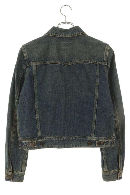 Saint Laurent Paris Washed Classic Denim Jacket Size 38