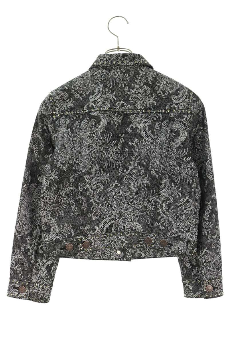 Marc Jacobs Bijou Stone Paisley Denim Jacket Size XS