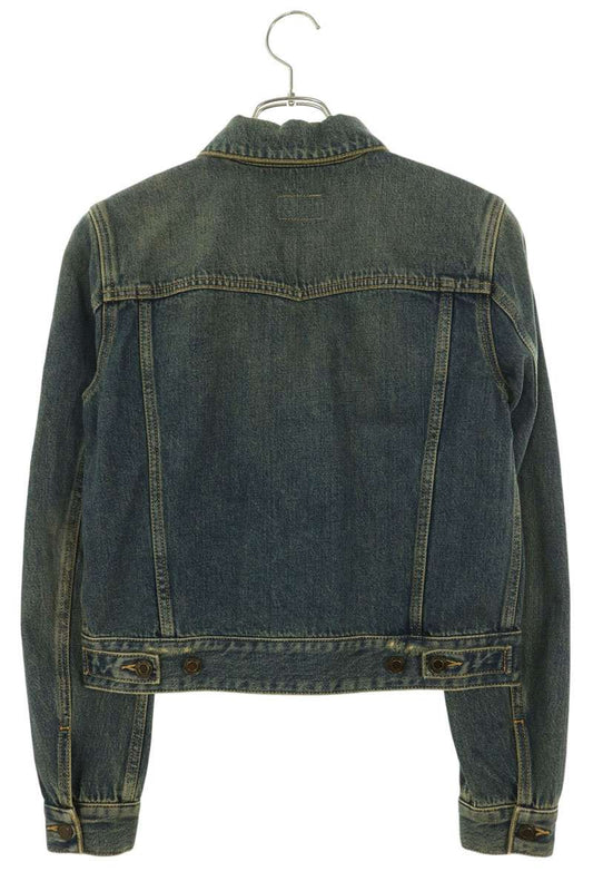 Saint Laurent Paris Washed Classic Denim Jacket Size 36