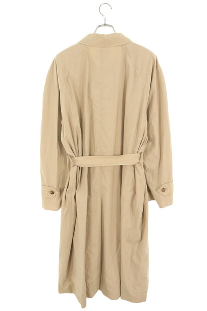 Miu Miu 24AW Single-Breasted Poplin Coat Beige Size 36