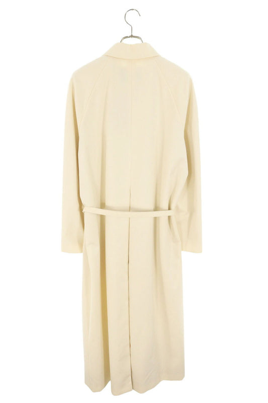 Fendi Off-White Belted Oversized Sequin-Lined Coat Size 40