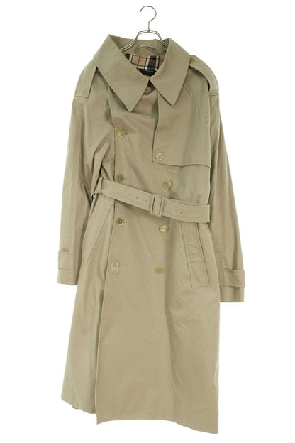 Balenciaga Oversized Cotton Trench Coat Beige Size XS