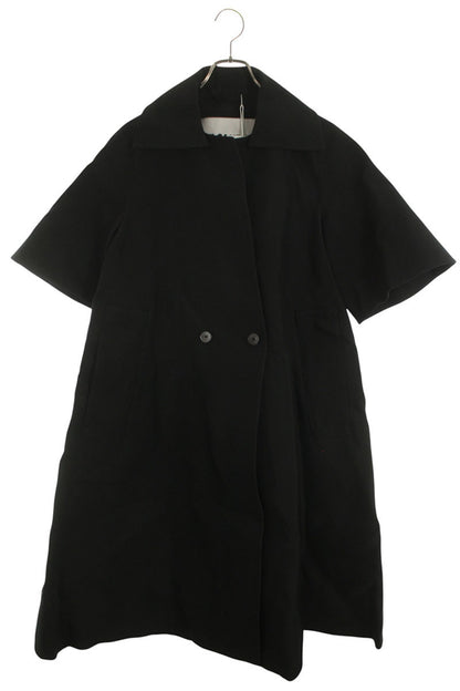 Jil Sander Black Gabardine Techno Coat Nylon/Silk Size 34