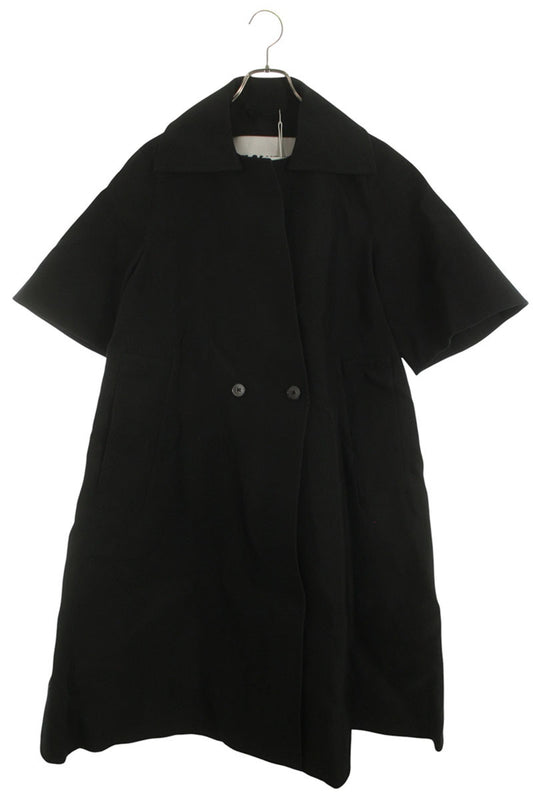 Jil Sander Black Gabardine Techno Coat Nylon/Silk Size 34