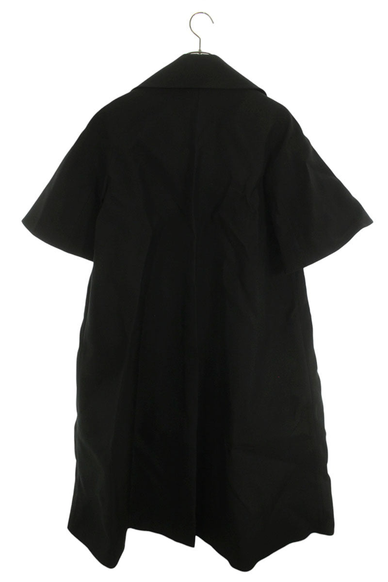 Jil Sander Black Gabardine Techno Coat Nylon/Silk Size 34