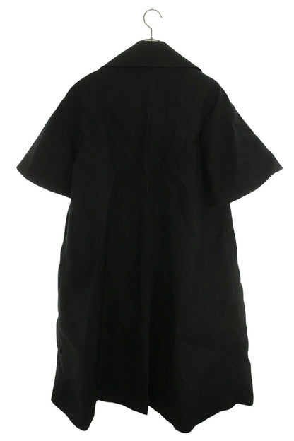Jil Sander Black Gabardine Techno Coat Nylon/Silk Size 34