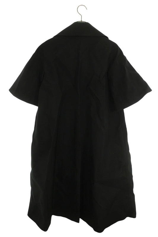 Jil Sander Black Gabardine Techno Coat Nylon/Silk Size 34