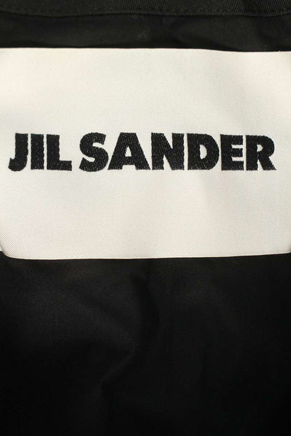 Jil Sander Black Gabardine Techno Coat Nylon/Silk Size 34