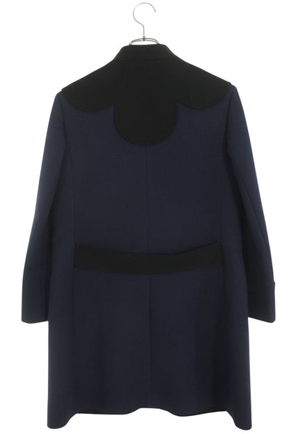 Louis Vuitton 20SS Navy Black Wool Silk Coat Size 36