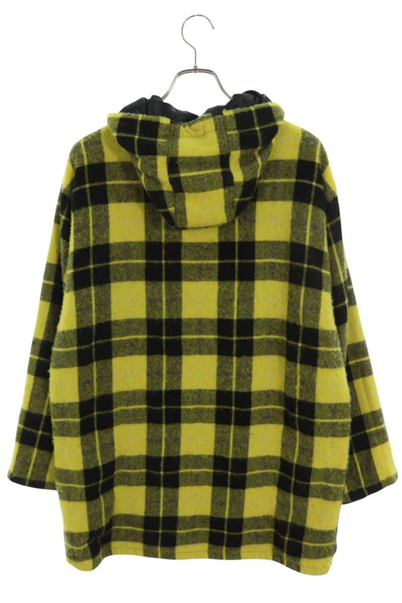 Vintage TAOCOMMEdesGARCONS Checked Hooded Coat Yellow Size M